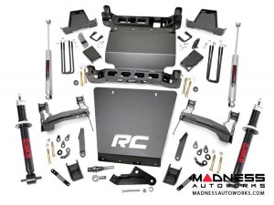 Chevrolet Silverado 1500 4WD Suspension lift Kit w/ Lifted N2.0 Struts & Rear 2.2 Shocks - 7" Lift - Cast Steel